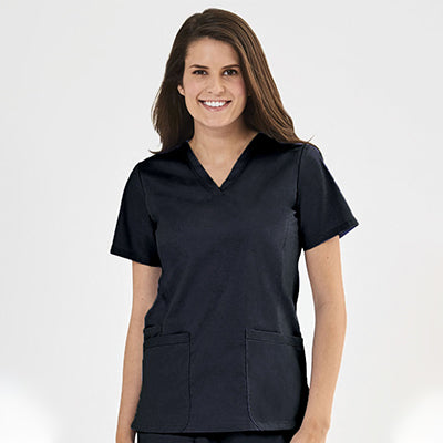 Top básico con escote en V para mujer