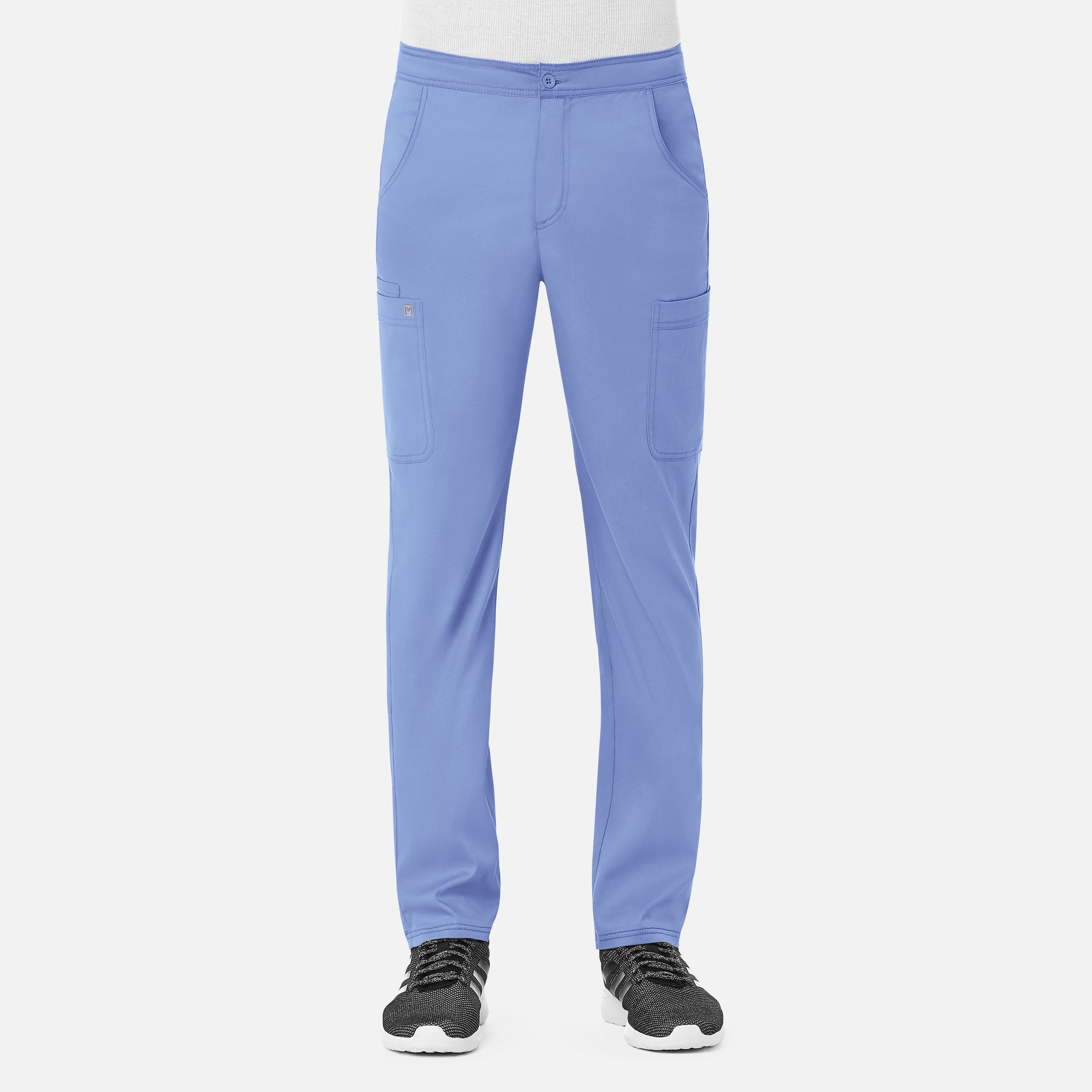 Pantalón cargo ajustado con cintura elástica media para hombre