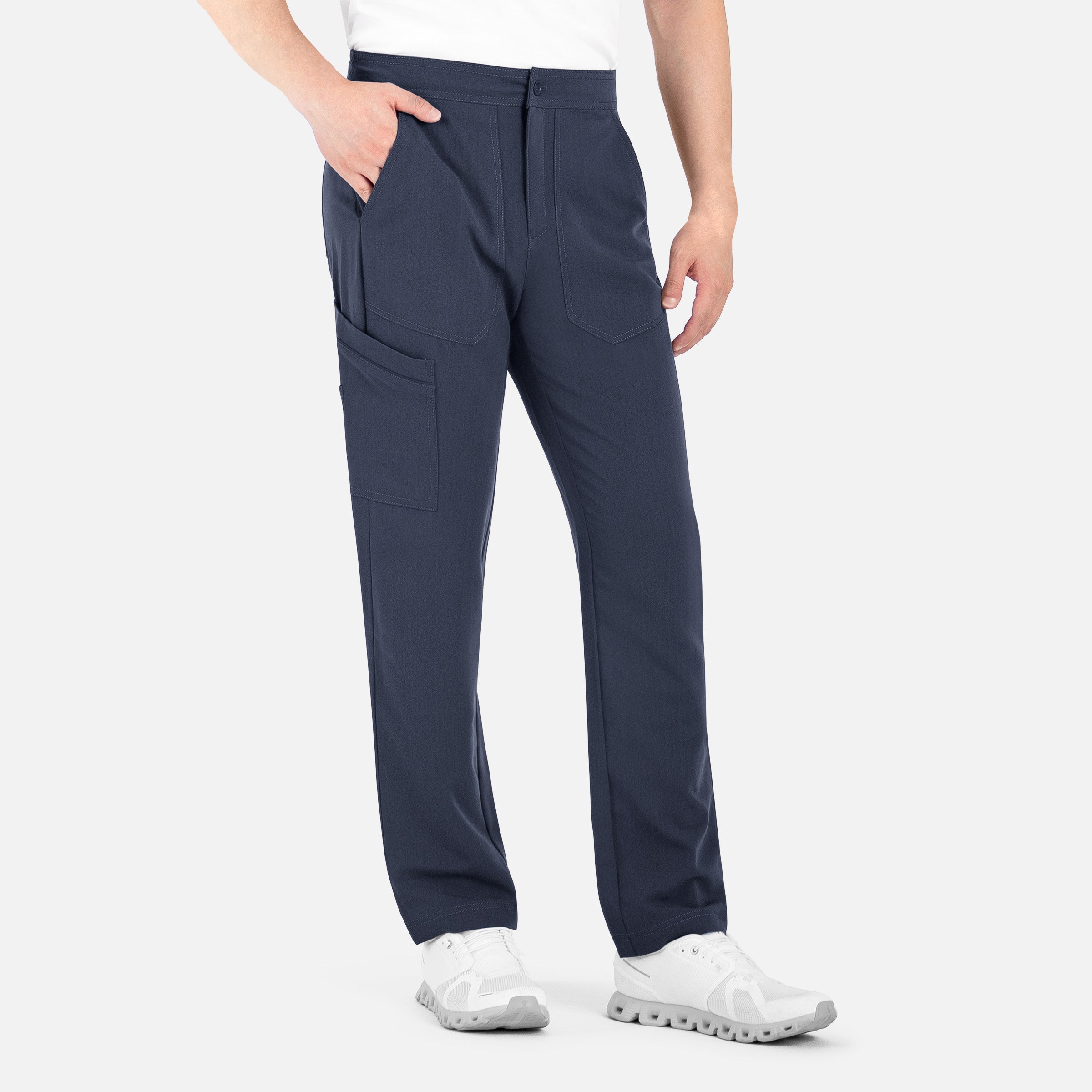 Pantalón cargo con cintura elástica hasta la mitad para hombre