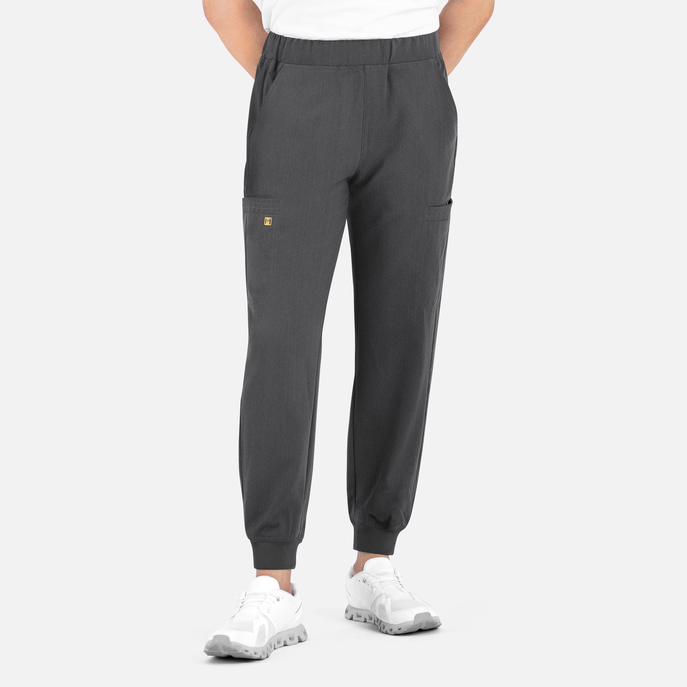 Pantalones deportivos con cintura elástica completa para hombre