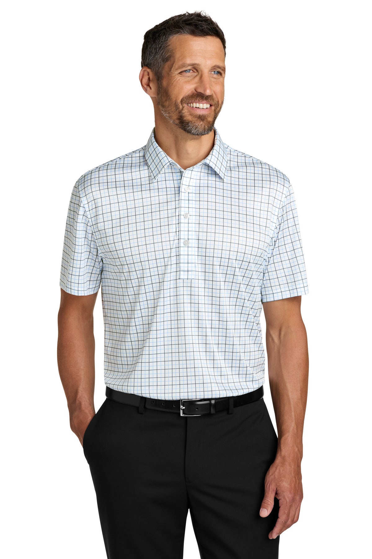 #color_black/ carolina blue check