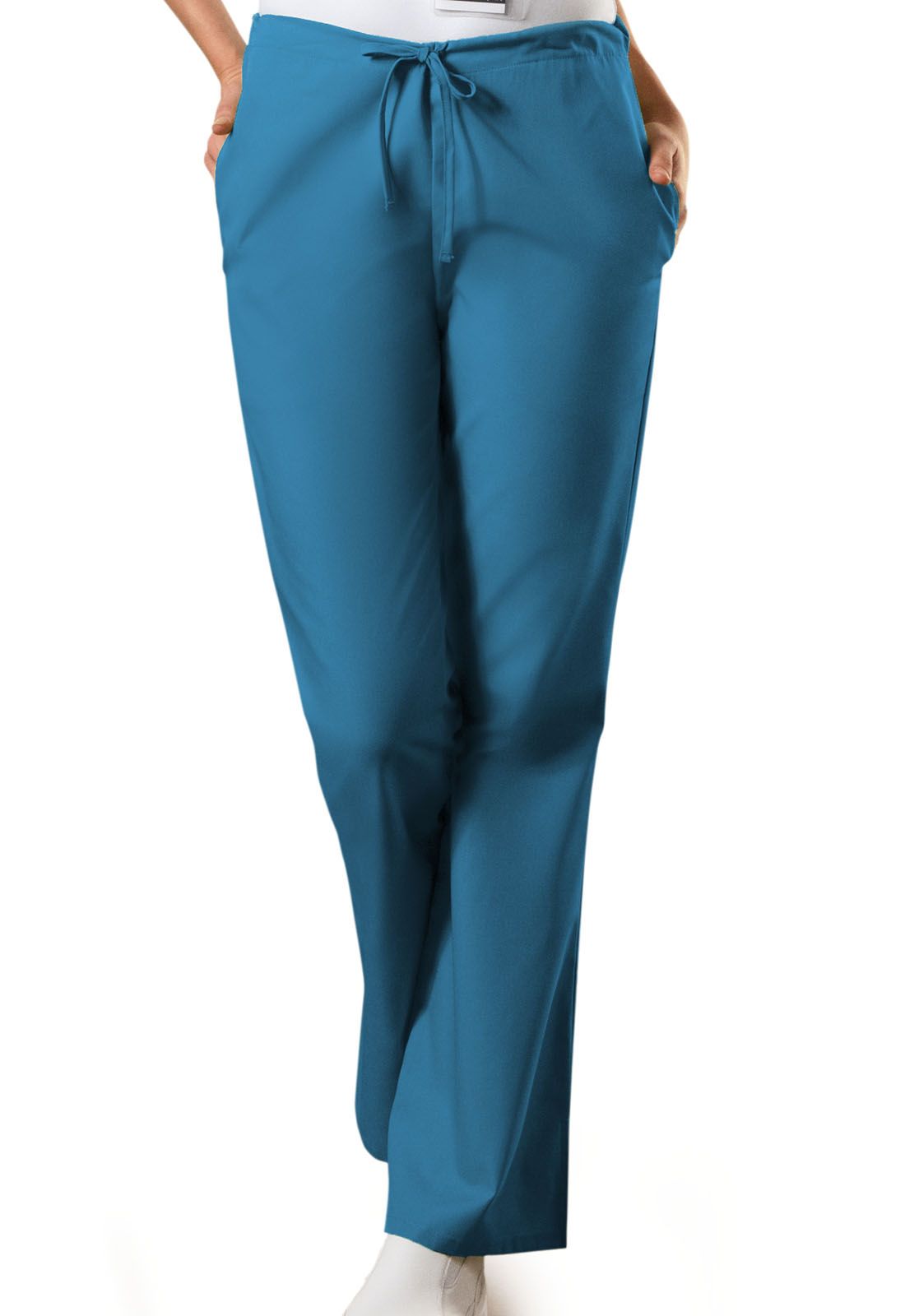 Cherokee Workwear Women's 3-Pocket Flare Leg Drawstring Scrub Pants 4101