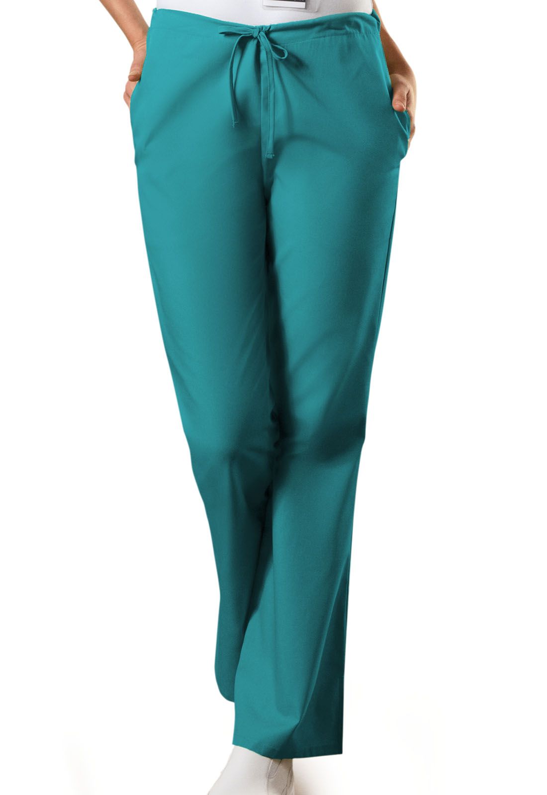 Cherokee Workwear Women's 3-Pocket Flare Leg Drawstring Scrub Pants 4101