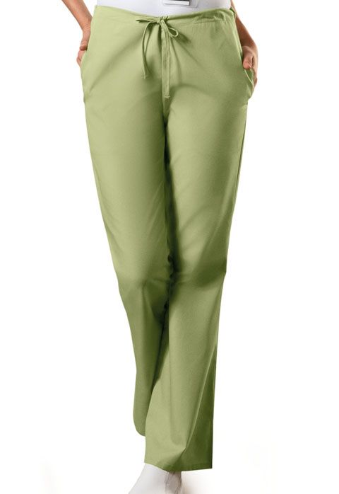 Cherokee Workwear Women's 3-Pocket Flare Leg Drawstring Scrub Pants 4101